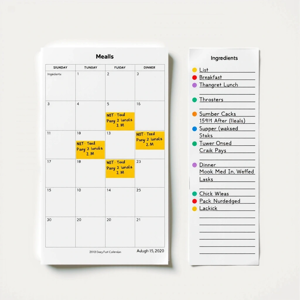 Planning weekly meals