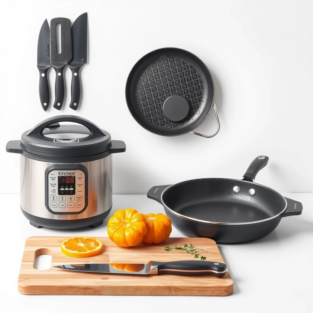 Essential student kitchen equipment set